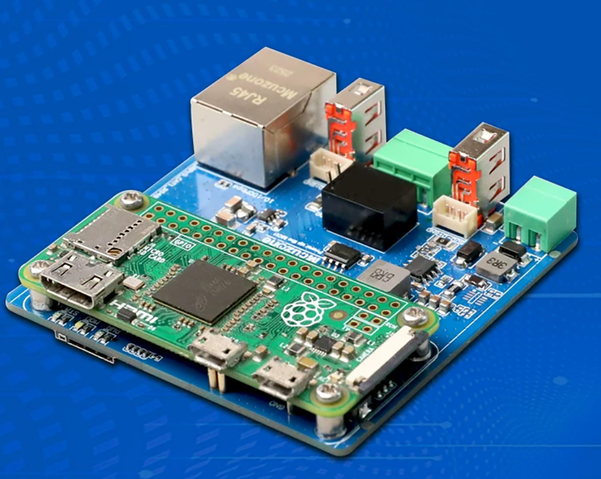 Scheda di espansione per Raspberry Pi Zero 2 W, scheda madre con RS485 e CAT.1 4G LTE, ingresso 9-24 V, con RTC
