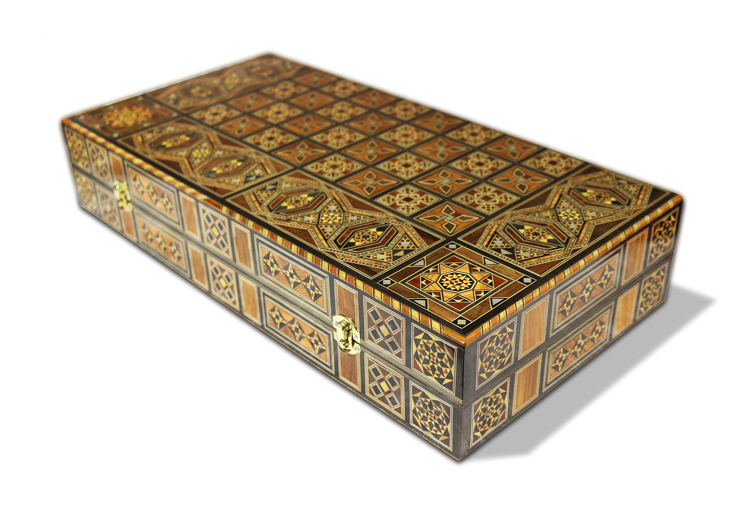 Elessar Vassoio in legno da 51,5 x 51,5 cm, con 30 mattoncini in legno