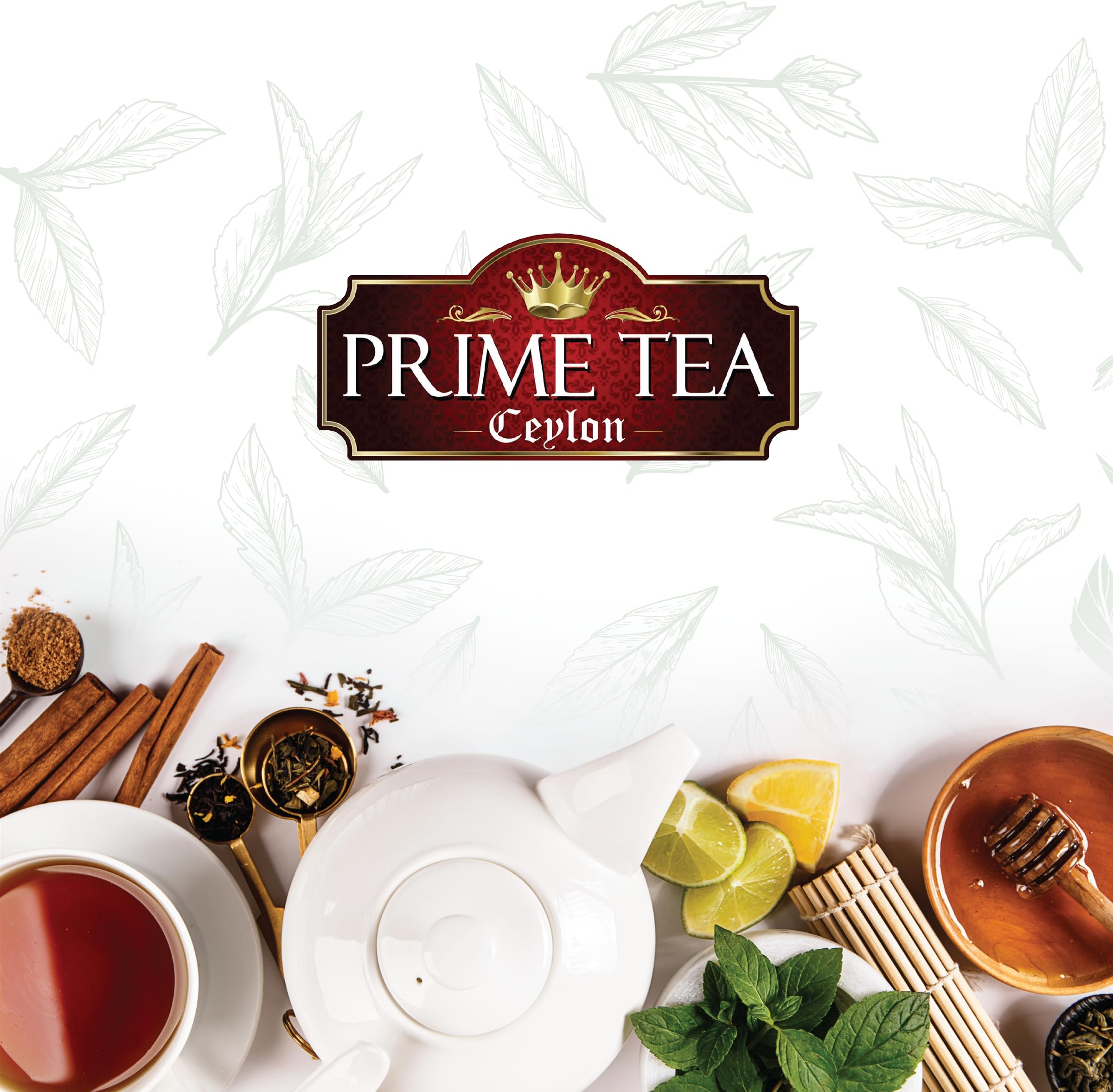 Prime Tea CeylonPremium Ceylon Tea 100 Bags, 100% Ceyon tea with strong taste, Rich in Antioxidants