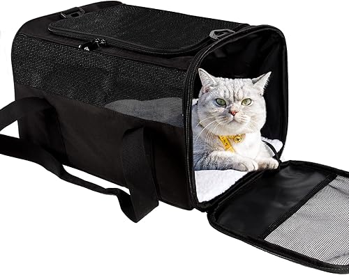 Toptasta - Transportadores para gatos y gatos, de lados suaves, duraderos, para gatos pequeños, medianos, perros, cachorros, 15 libras y 20 libras,