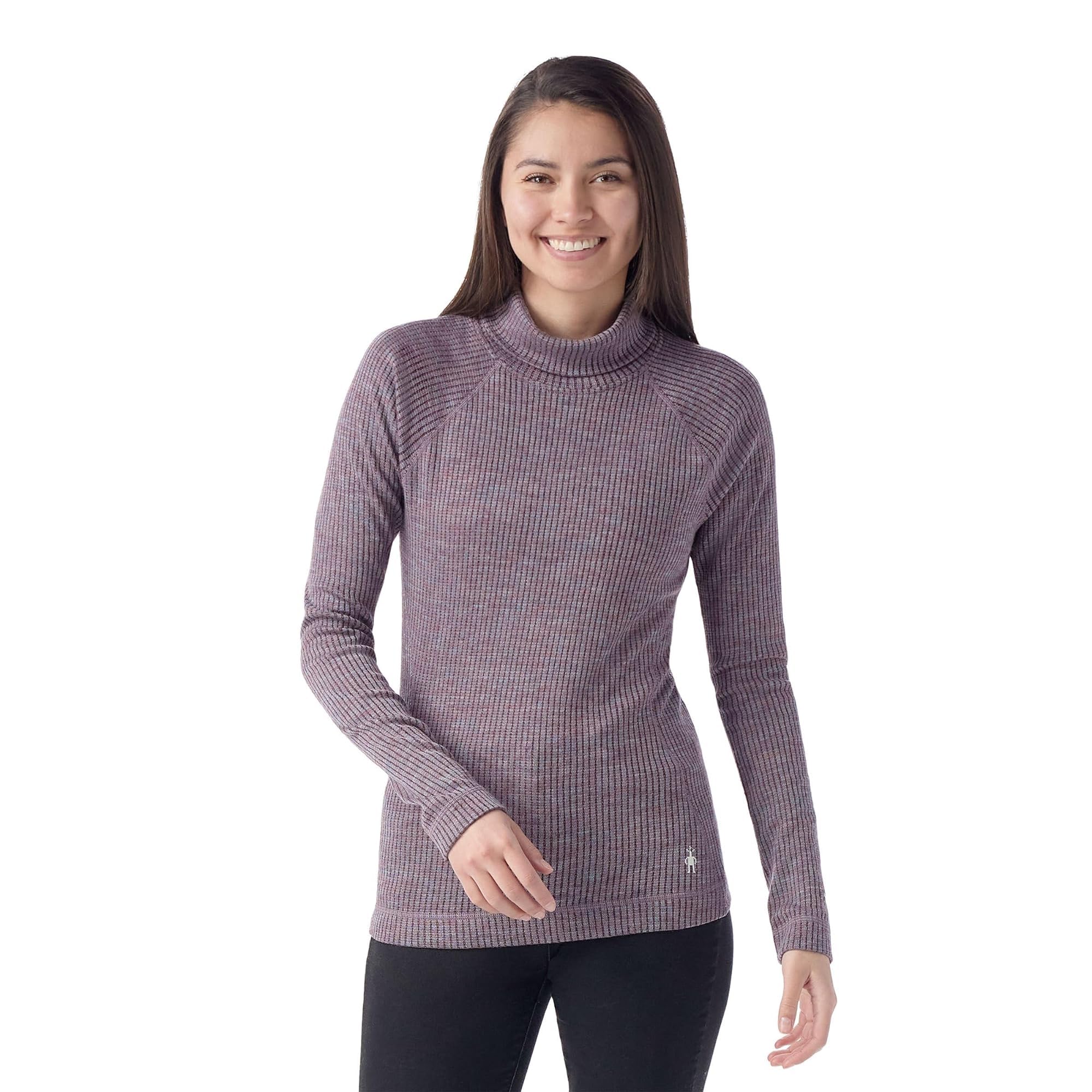 Amazon.com: SmartWool Womens Thermal Merino Rib Turtleneck Chalk