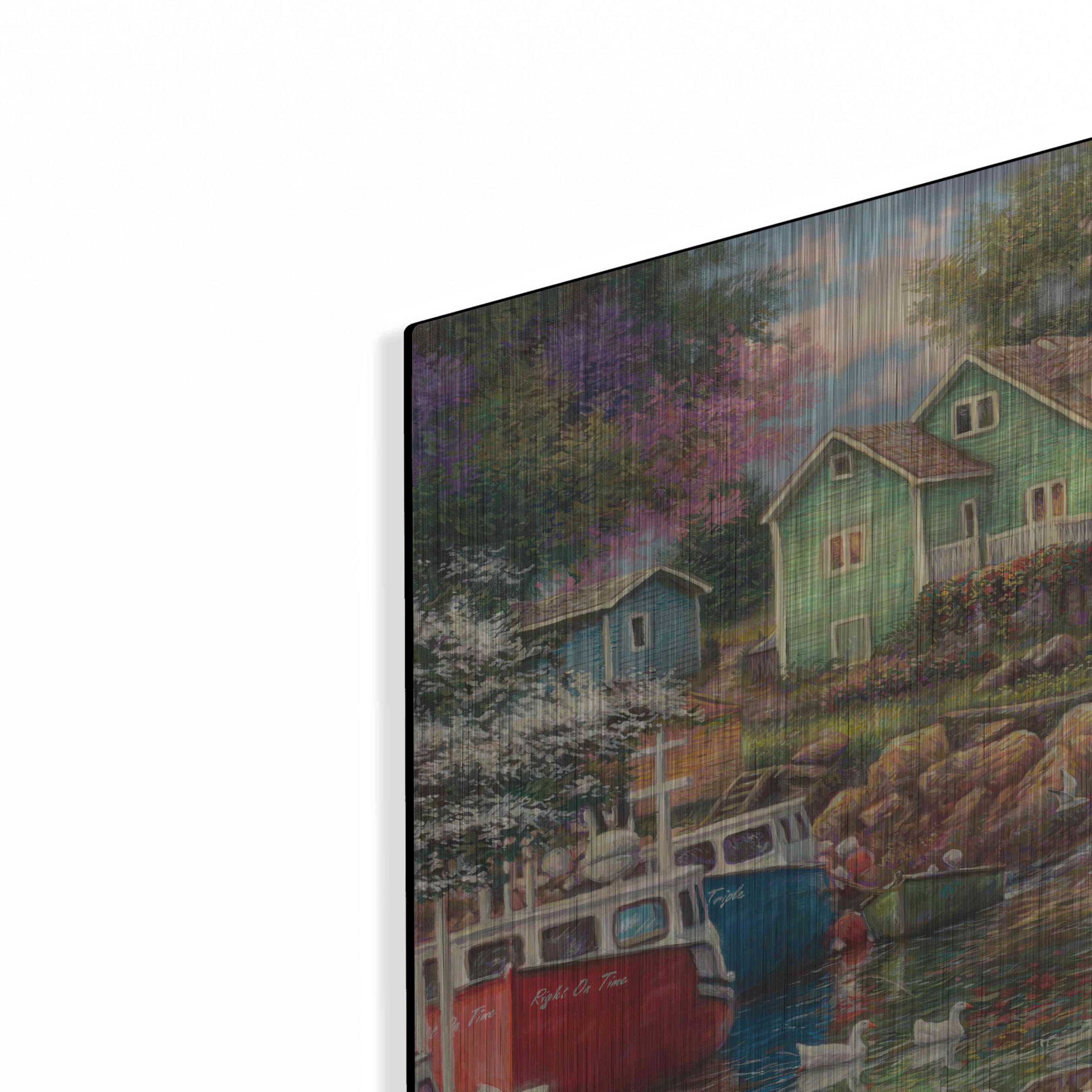 Amazon.com: Luxe Metal Art 'Quiet Cove' by Chuck Pinson, Metal