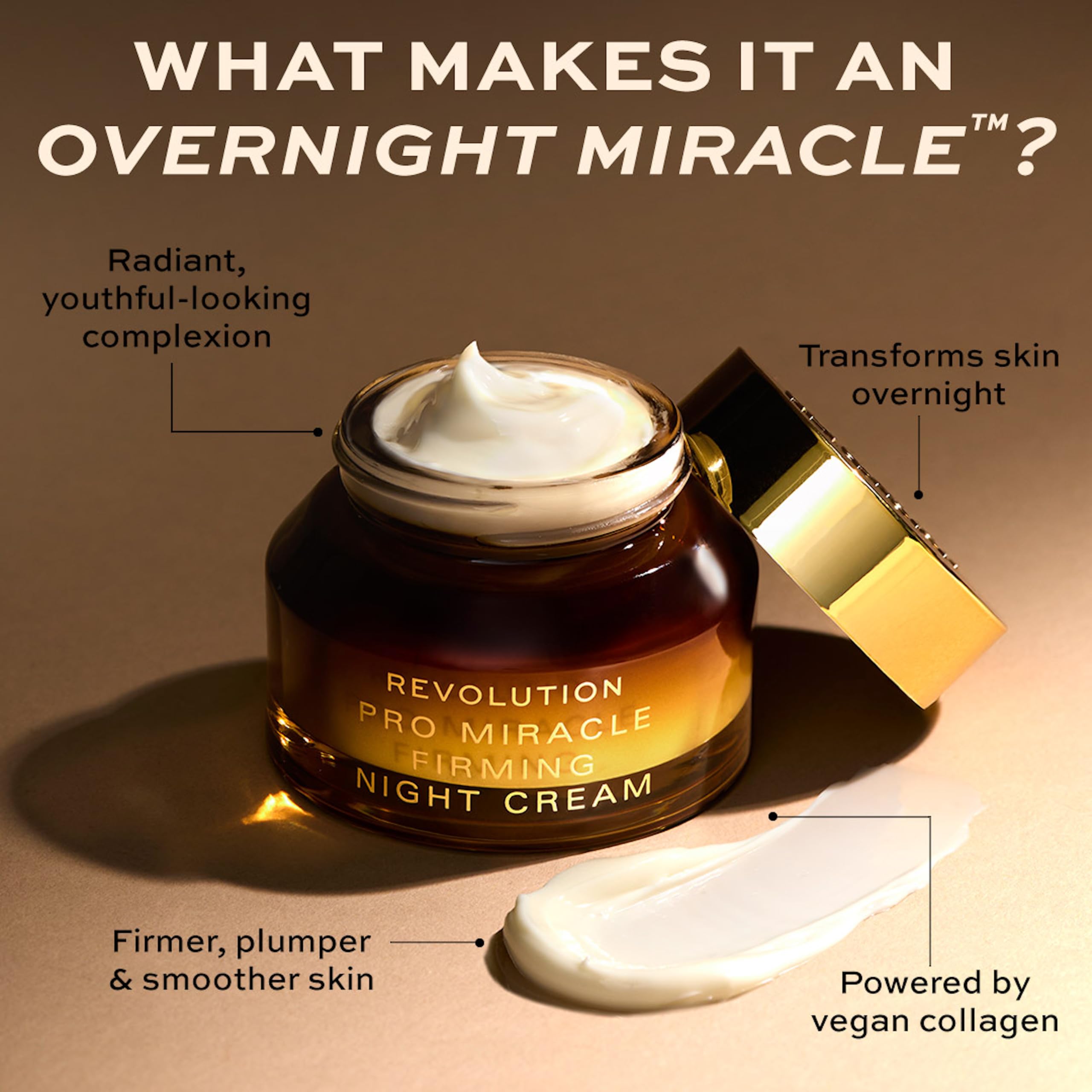 Amazon.com: Revolution Pro Miracle Vegan Collagen Night Cream
