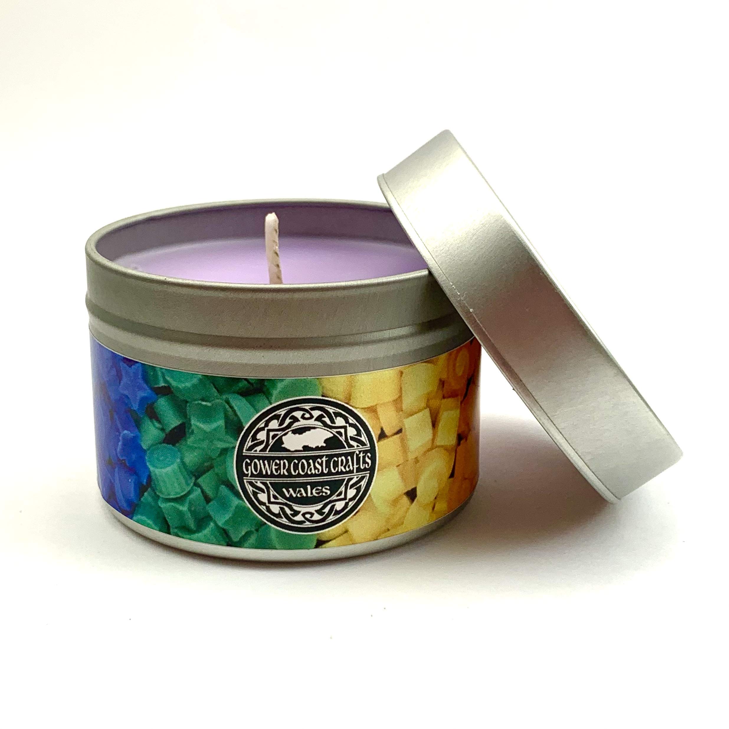 Gower Coast Candles Freesia Handpoured Highly Scented Candle Tin
