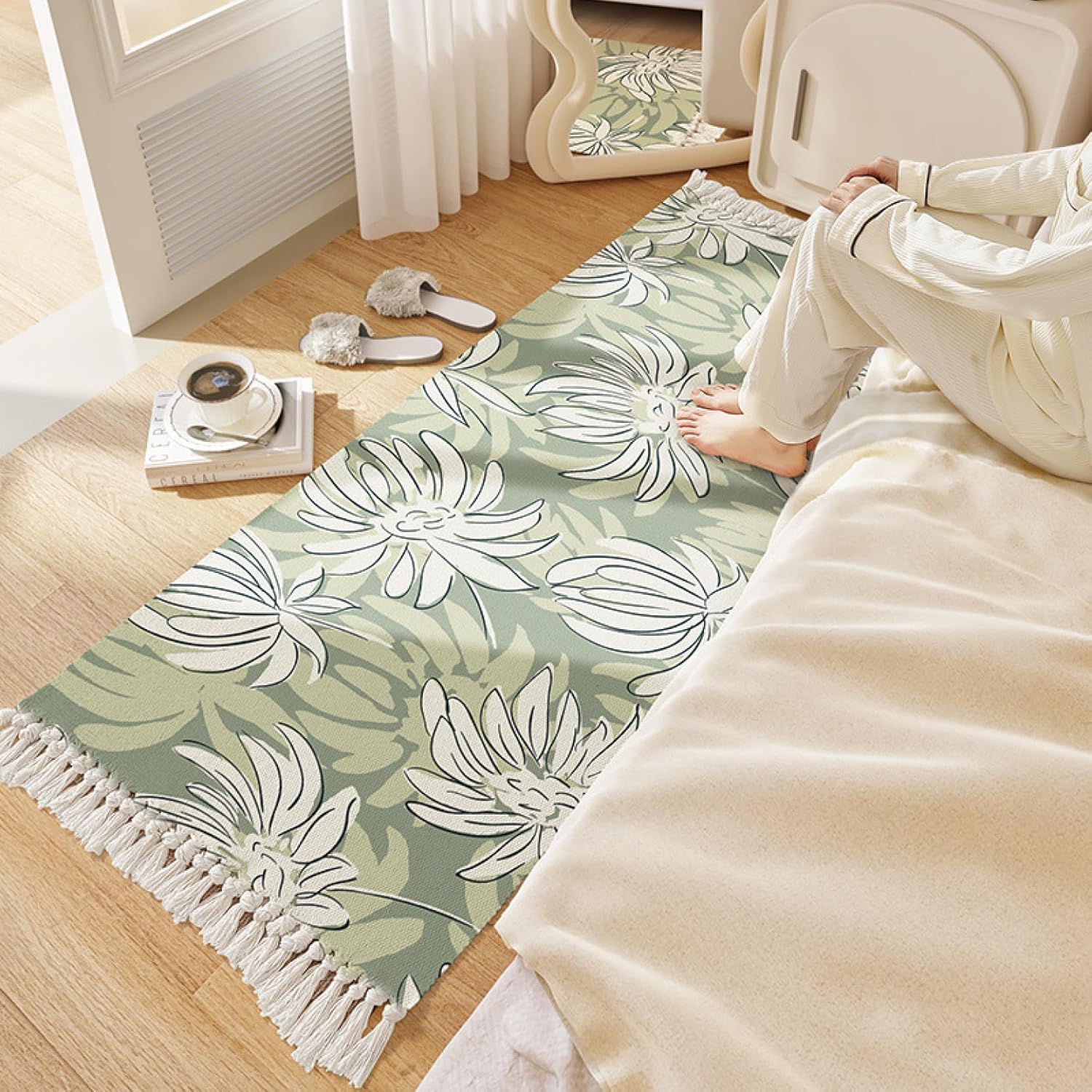 Handwoven Cotton Rug Runner - 60x152cm -21