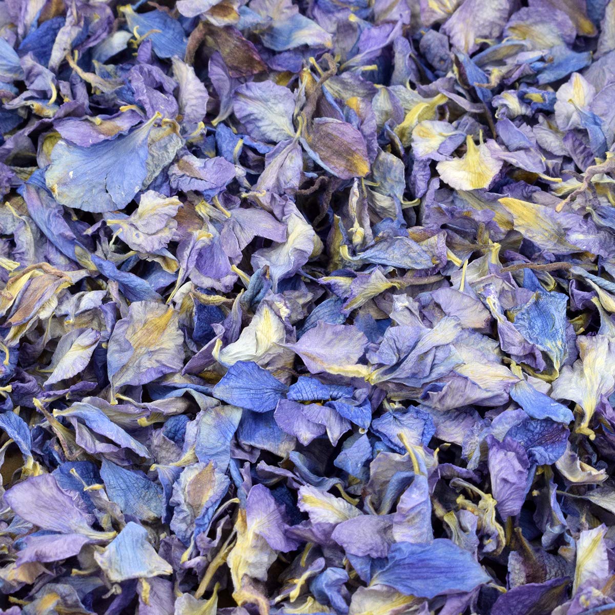 One Litre Pack of Biodegradable Delphinium Petals Confetti (Lilac)