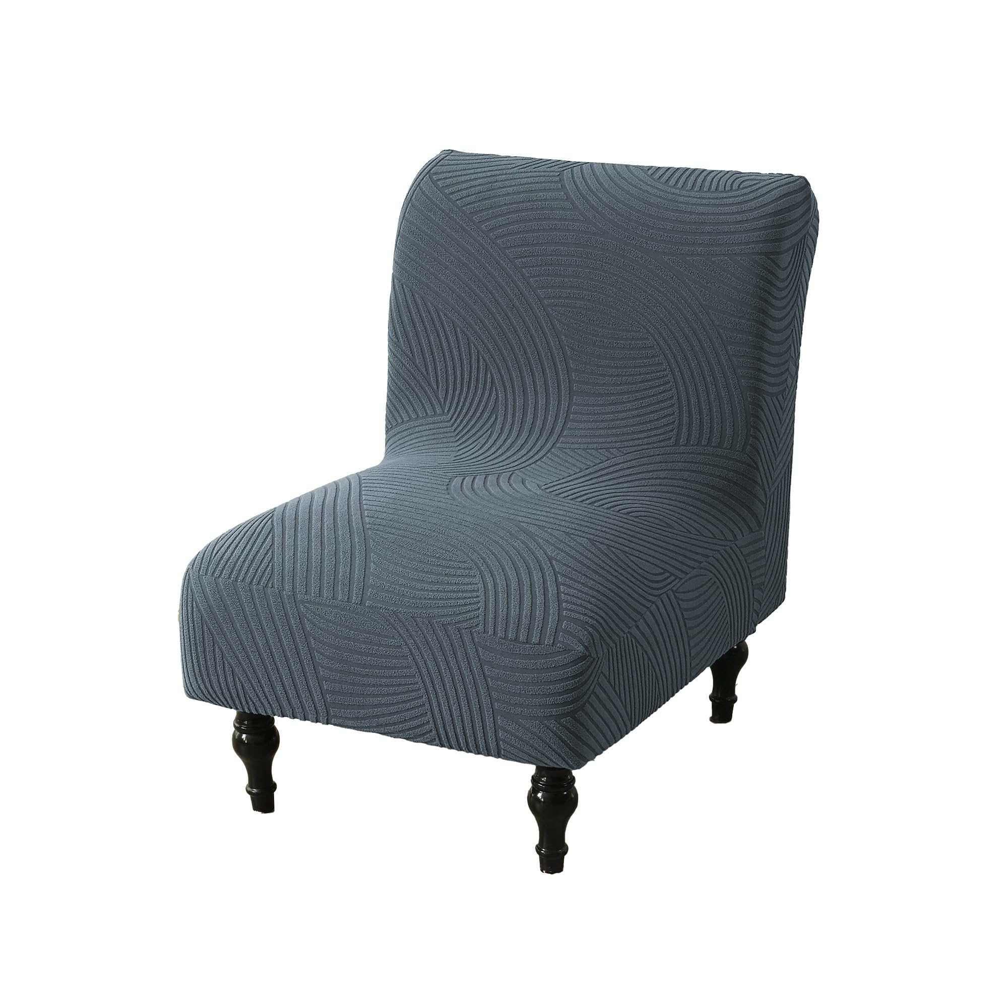 Eco-Ancheng Armless Chair Slipcover Removable Armless Accent Chairs Covers Washable Armless Slipper Chair Slipcover Printed Armless Chair Furniture Protector Covers for Living Dining Room Hotel,24