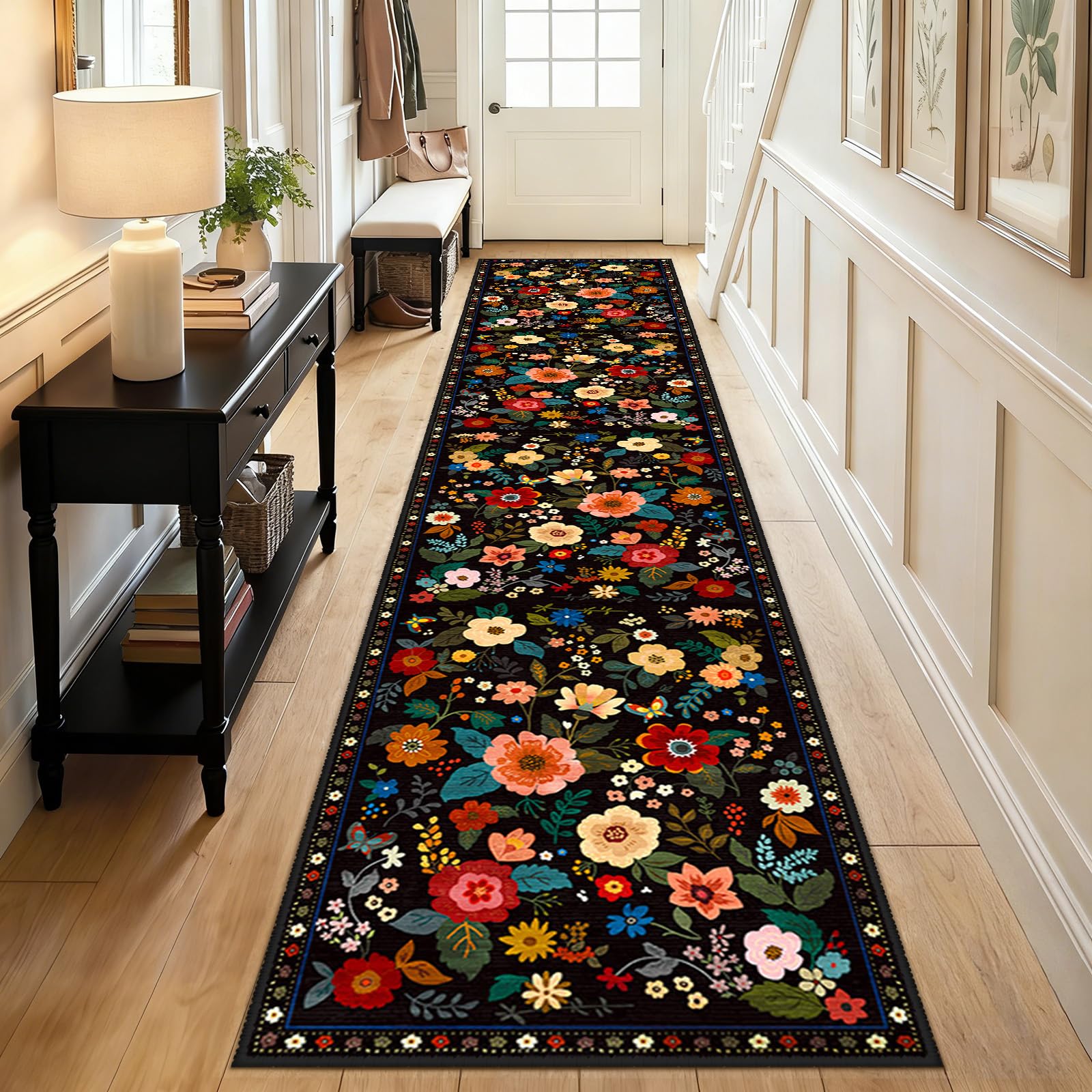 Tapis de couloir bohème pour sublimer l'entrée de votre appartement ou dortoir