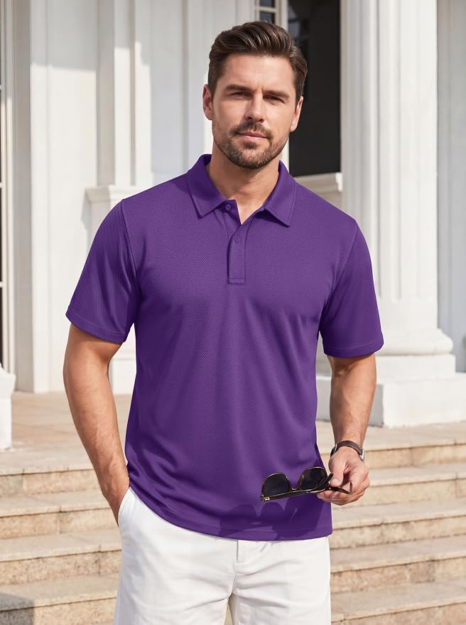 Polo hombre manga corta 2 botones algodón miniatura 2