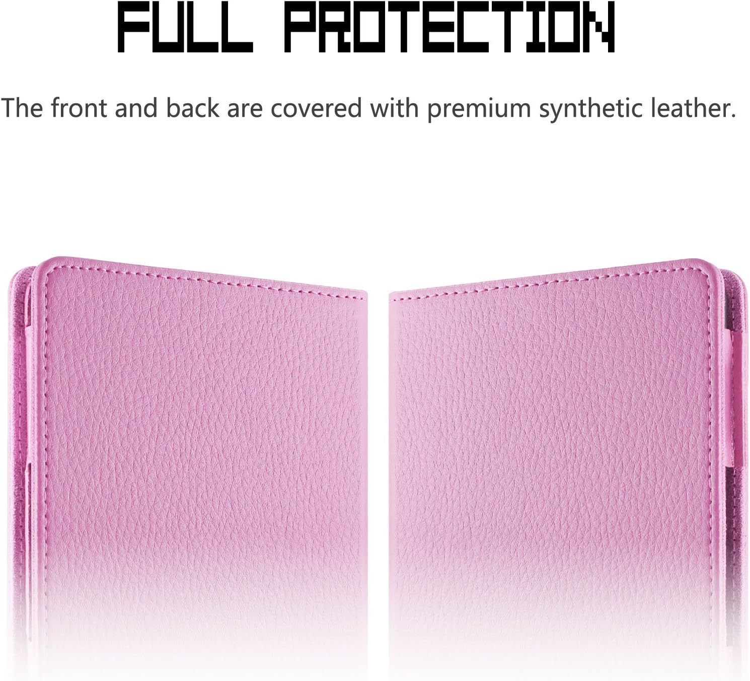 Infiland Case for Kindle 8th Generation - Folio Premium PU Leather Smart Cover For Amazon All-New Kindle E-reader 6" Display 2016 Release 8th Generation Only (With Auto Wake/Sleep), Pink