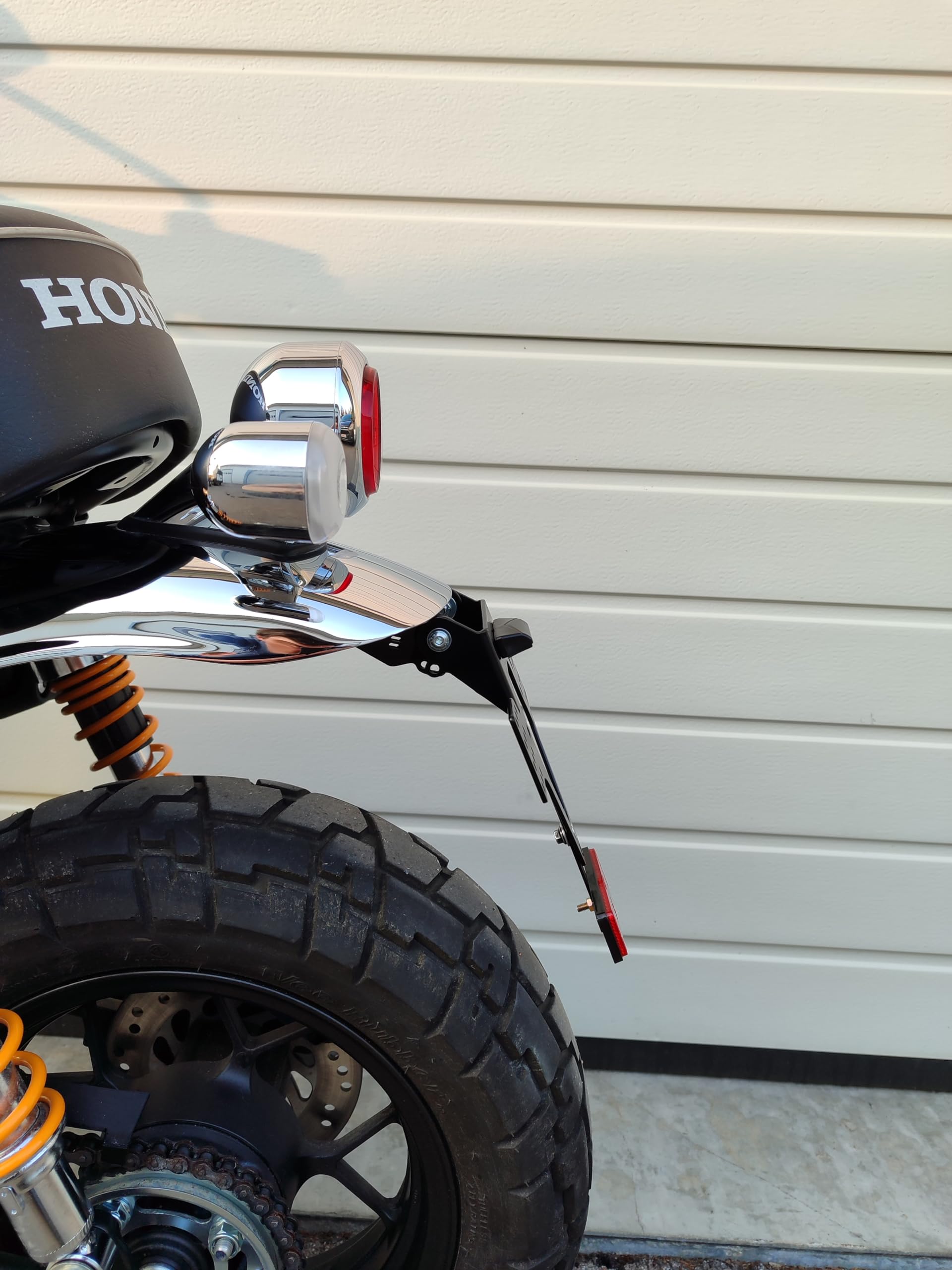 Rudyness Voetsteunbeugel voor de achterpassagier, voor Honda Monkey 125 ( 2018-2023), zwart