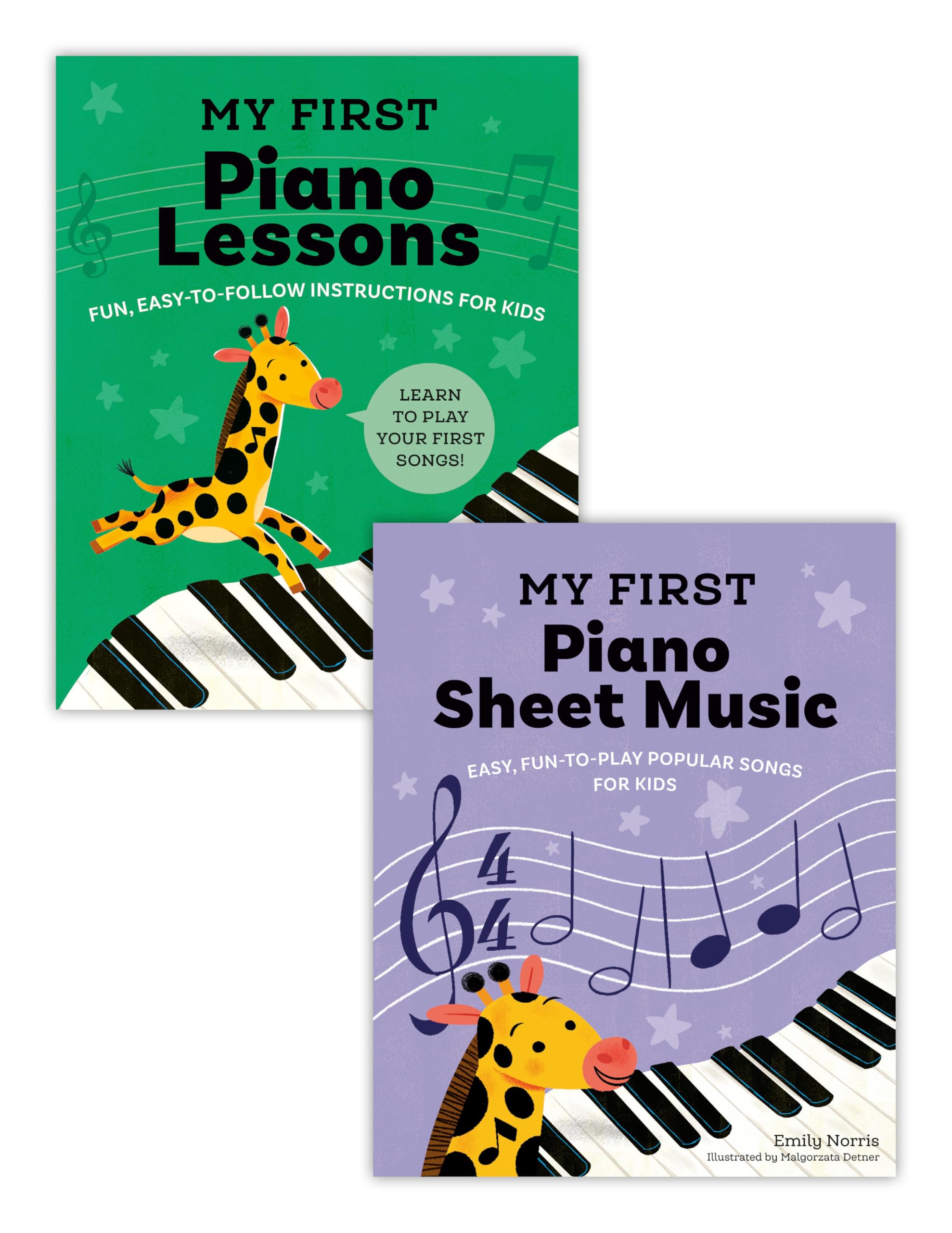 My First Piano Book Set: Easy-to-Learn Lessons and Sheet Music, 2 Books in 1