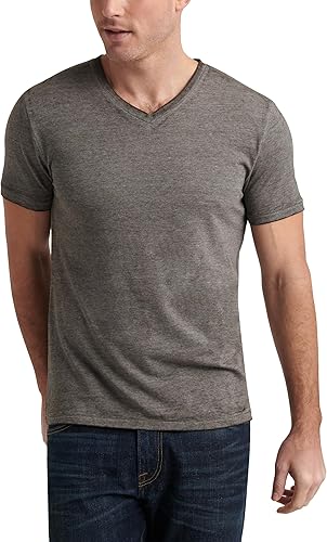 Lucky Brand Camiseta Venice Burnout con cuello en V para hombre