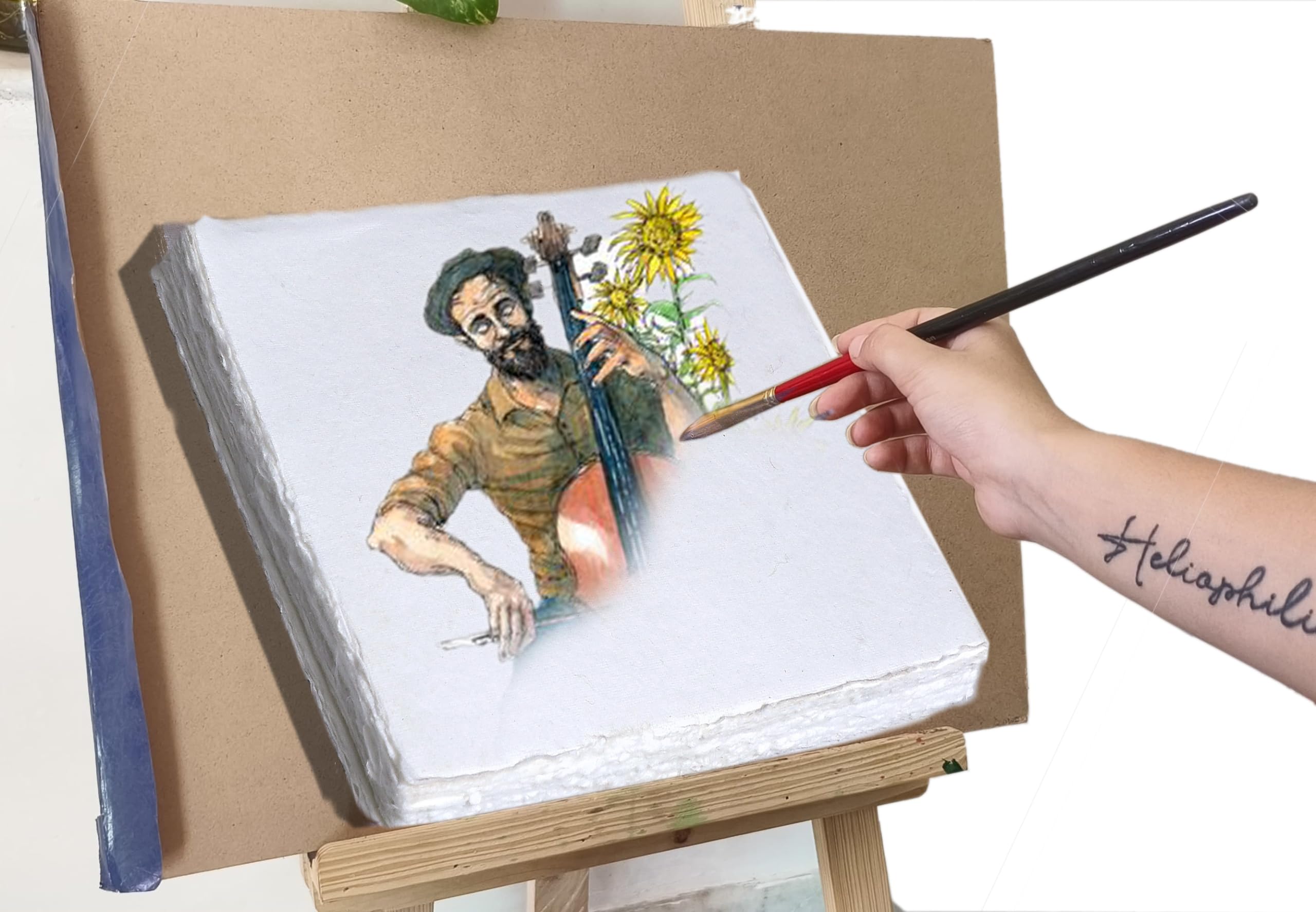 50 Pack Cotton Watercolor Paper with Deckle Edge 200 GSM Rough Textured Watercolor Paper for Writing