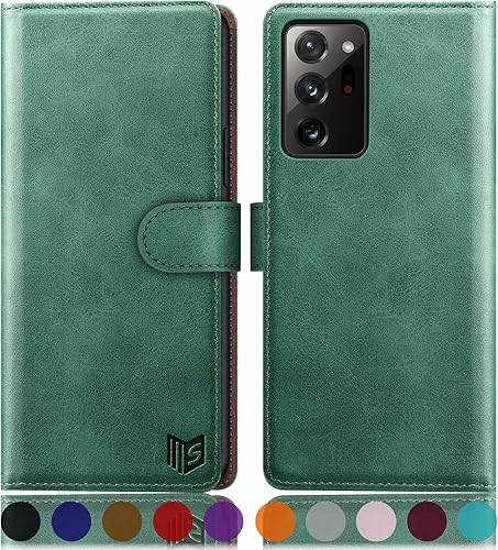 Miniatura 1 de SUANPOT Funda de piel tipo cartera para Samsung Galaxy Note 20 Ultra 5G de 6.9 pulgadas con bloqueo RFID, soporte para tarjetas de crédito, funda
