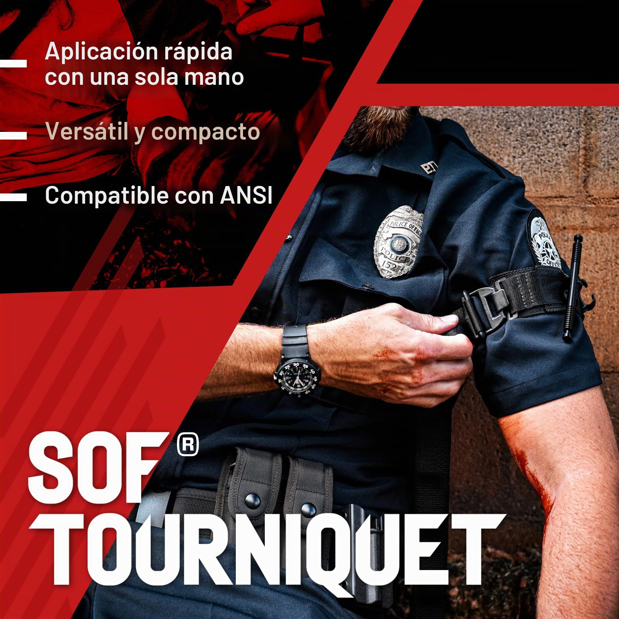 Torniquete táctico SOF - Ancho 1.5"