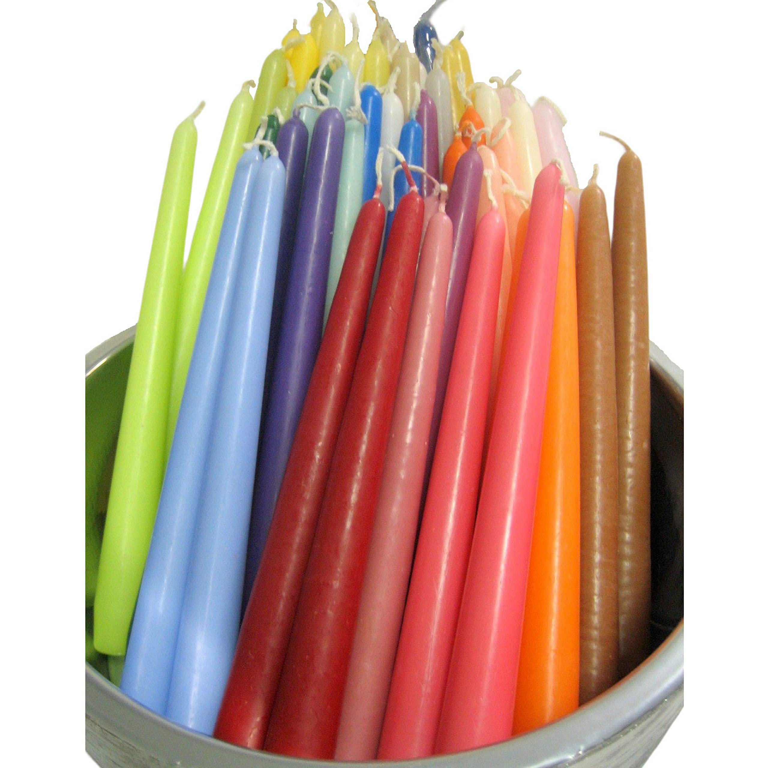 6 kg Witap Spitzkerzen 25 cm Tafelkerzen Stabkerzen Leuchtkerzen ca. 100 Stück bunt gemischt
