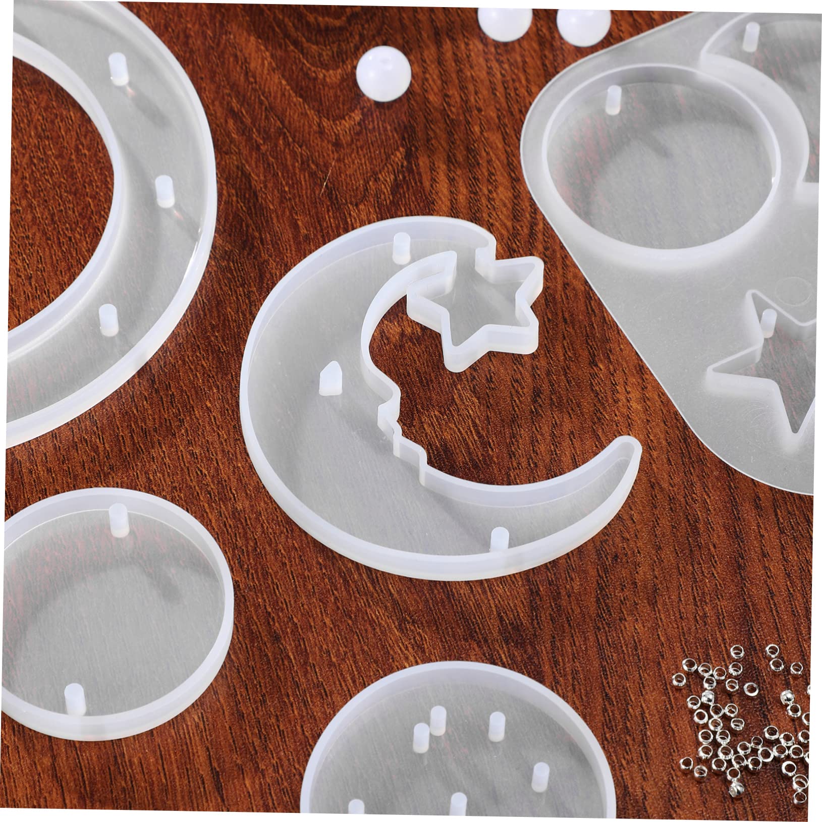 SHINEOFI 4sets Completo Di Stampo Silicone Per Eolici Kit Fai Da Te Per Creare Wind Chimes Materiale Flessibile Per Progetti Creativi Inclusa Guida Inglese Per Attività