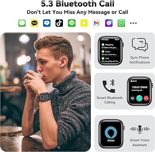 Miniatura 2 de Reloj inteligente para hombres y mujeres reloj de fitness