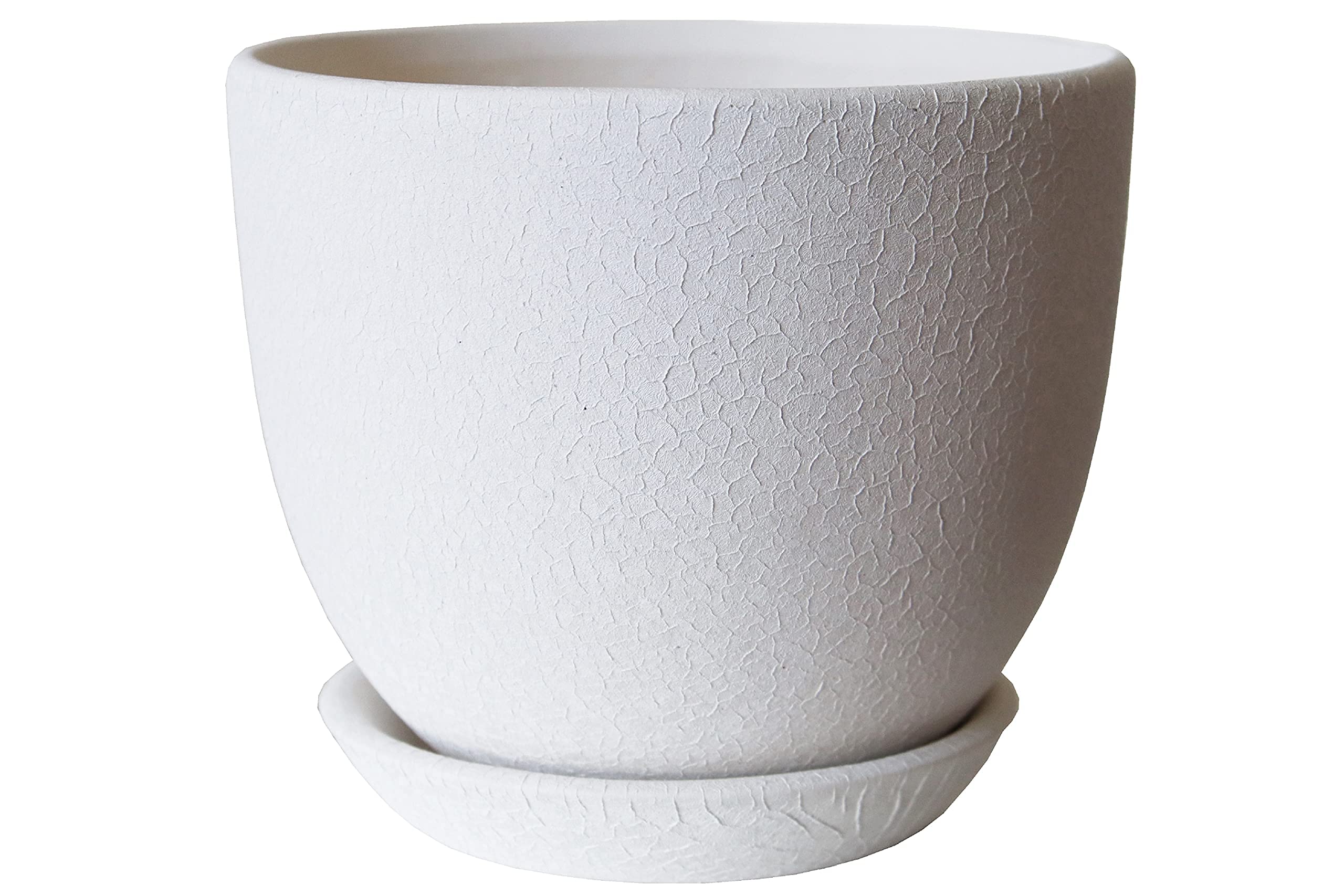 Rainbow Pots Pattern - 30 Ceramic Plant Pots With Saucer Large And Small- 32 Colours, Flower Pots Bonsai (, Φ 13.5Cm (5.3 Inch))