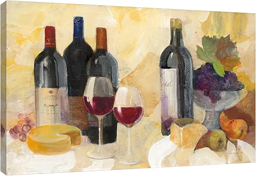 Jaxson Rea Lienzo de Albena Hristova "Fine Vintage Reds Gallery, 36" x 24"