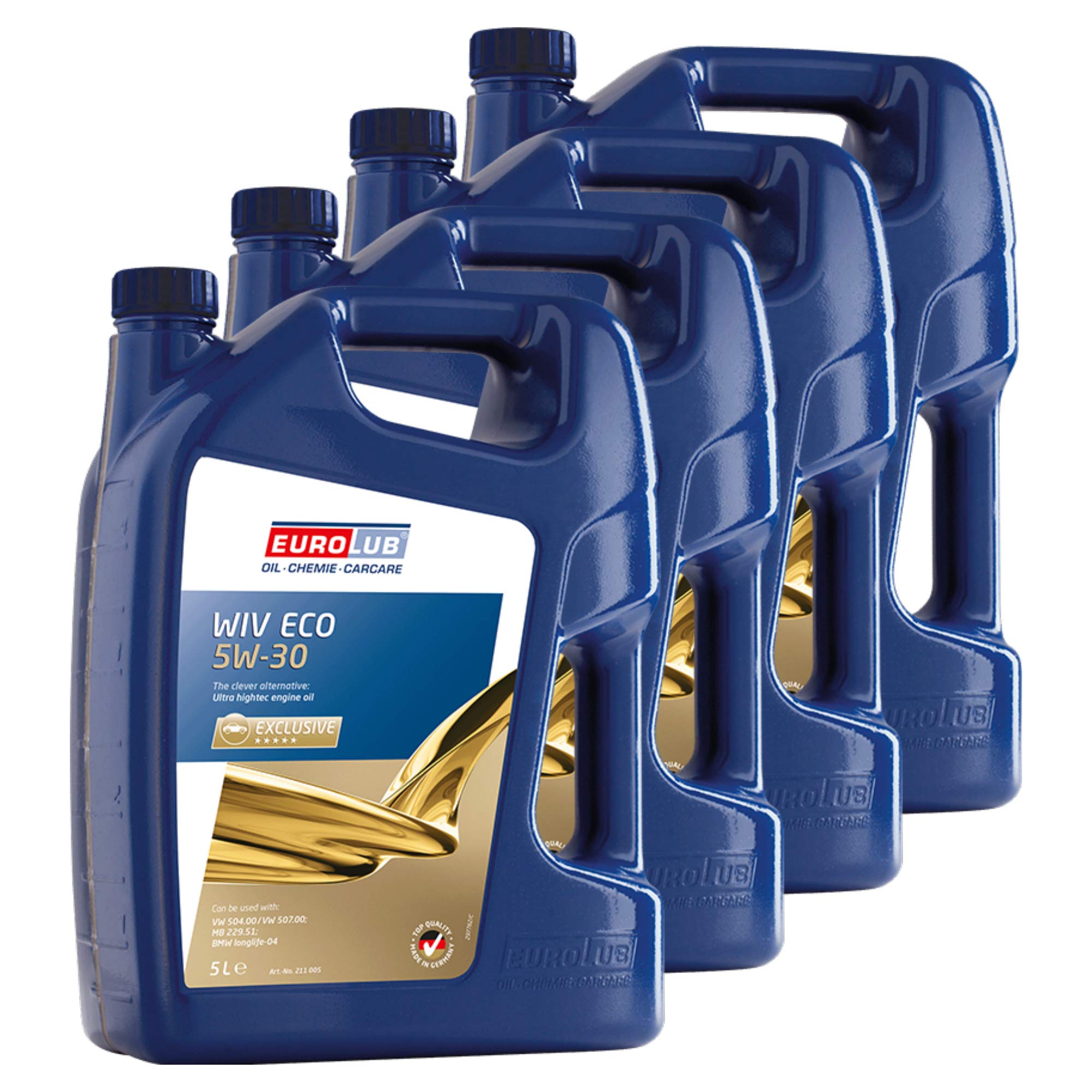 EUROLUB WIV ECO SAE 5W-30 Motoröl, 5 Liter x4