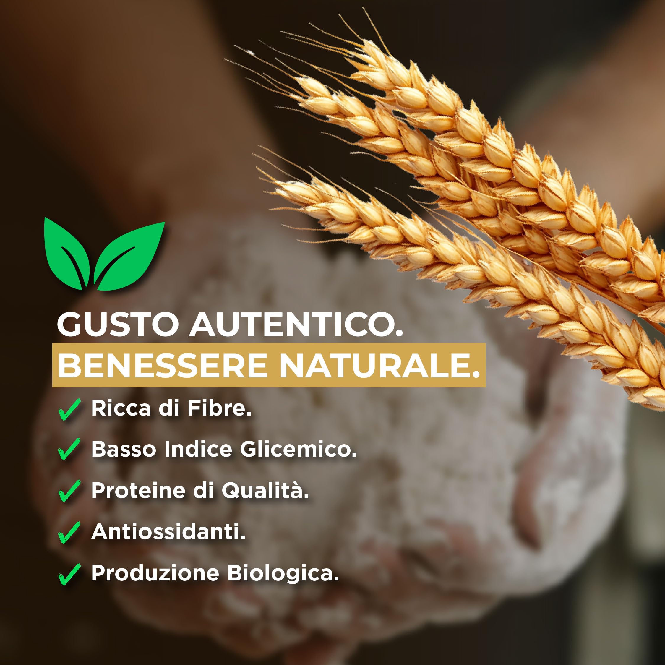 Farine de Semoule de Blé Dur Biologique Russello - 100% Blé Ancien Sicilien et Biologique - Riche en Fibres et Protéines - 1kg