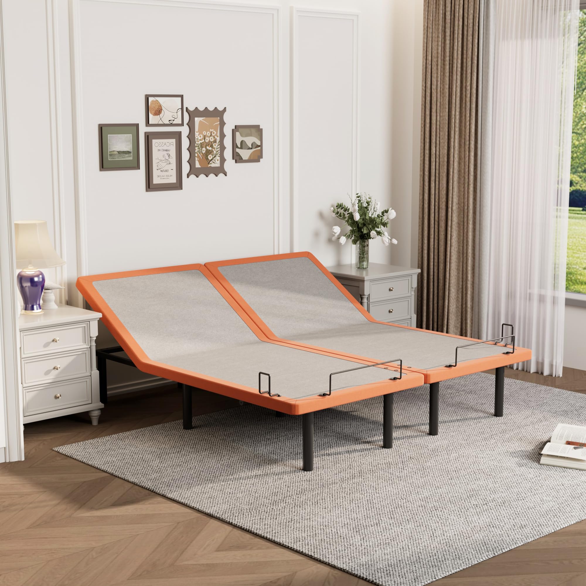 ESHINE Split King Adjustable Bed Frame