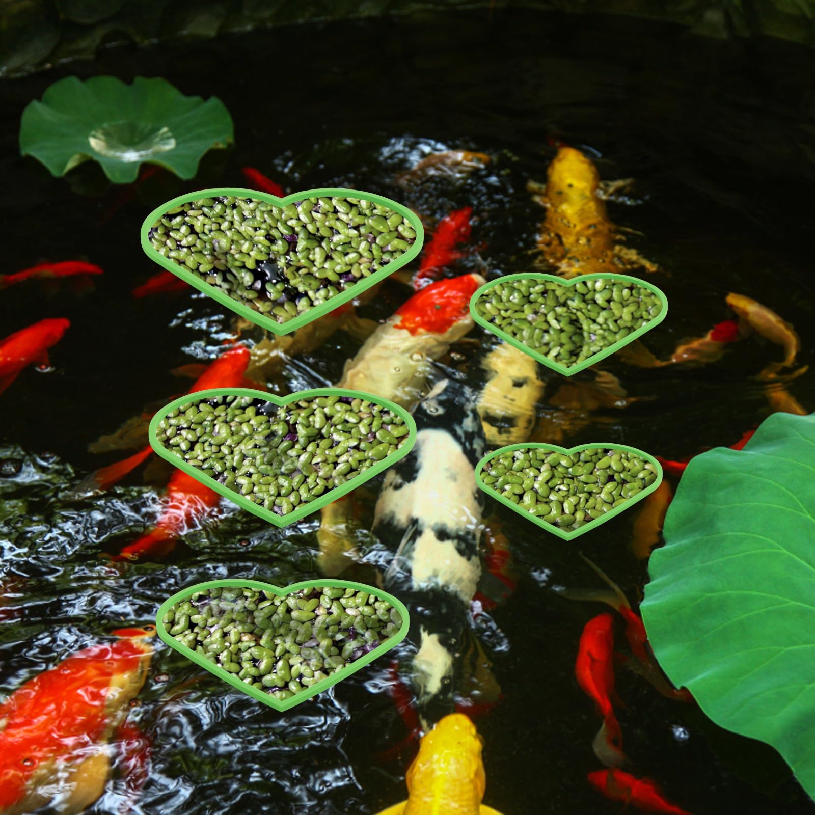 5 Anelli Galleggianti Per Piante Acquario - Recinzione In Schiuma EVA Per Piante Galleggianti, Nero - Foto 9