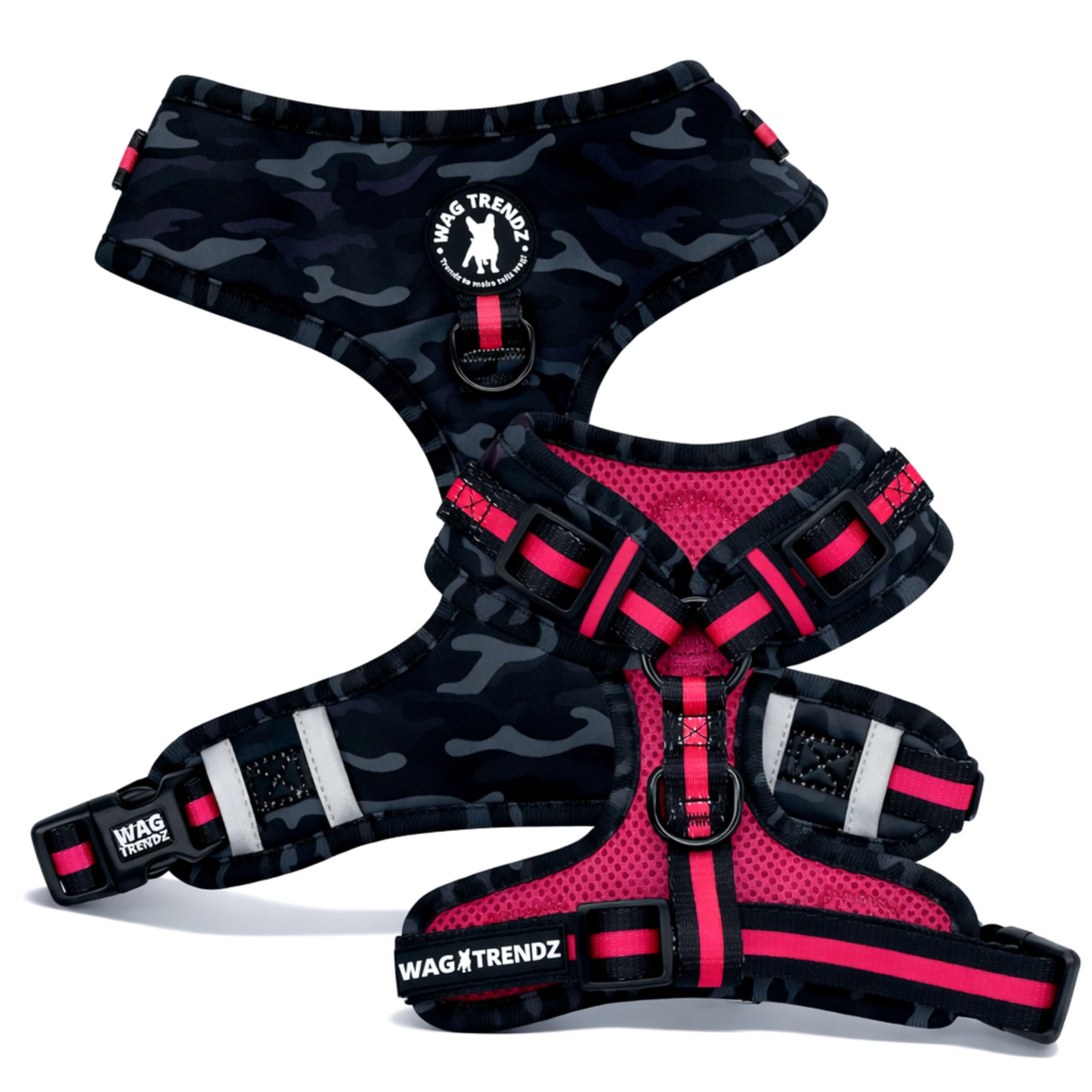 Wag Trendz Camo Pink Dog Harness