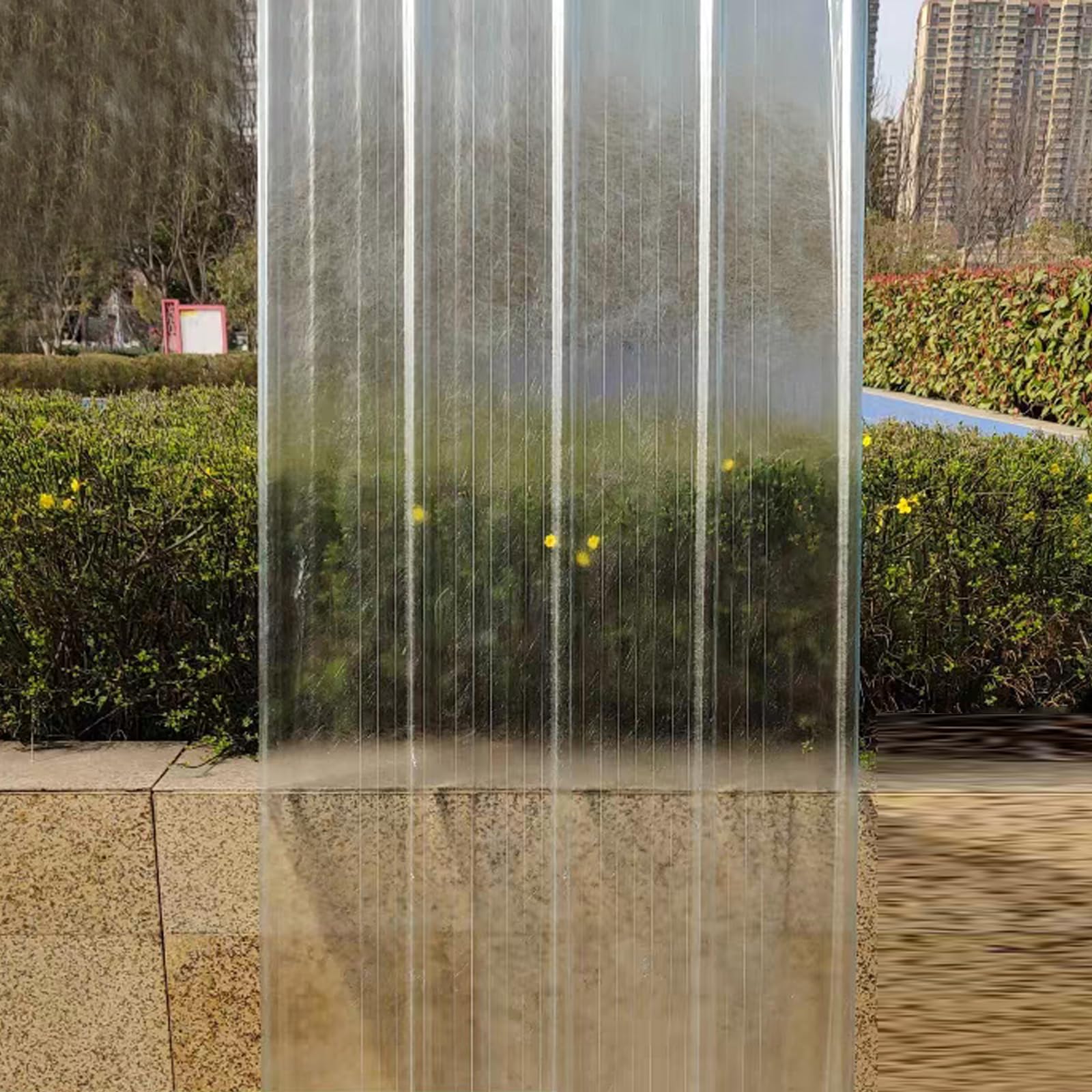 1/3/5/7/10/12/18 Pièces Panneaux de Toiture,Tôle Ondulée Transparente Imperméable à la Protection Uv,Tôle de Toit Revêtement de Mur et de Toit,Plaque d'Éclairage du Jour (0.9x1.5m/35x59in,10 Pcs)