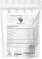 Vista 2 de Micro Ingredients Vitaminas para el cabello, la piel y las uñas para mujeres y hombres, 400 cápsulas blandas con aceite MCT, aceite de argán 22