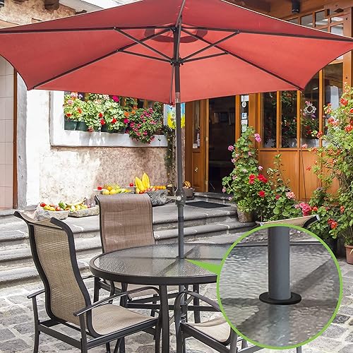 Miniatura 6 de Outus Anillo para sombrilla de mesa de patio, con agujero para sombrilla con forma de cono y cuña para sombrilla de 2 a 2.5 pulgadas, agujero