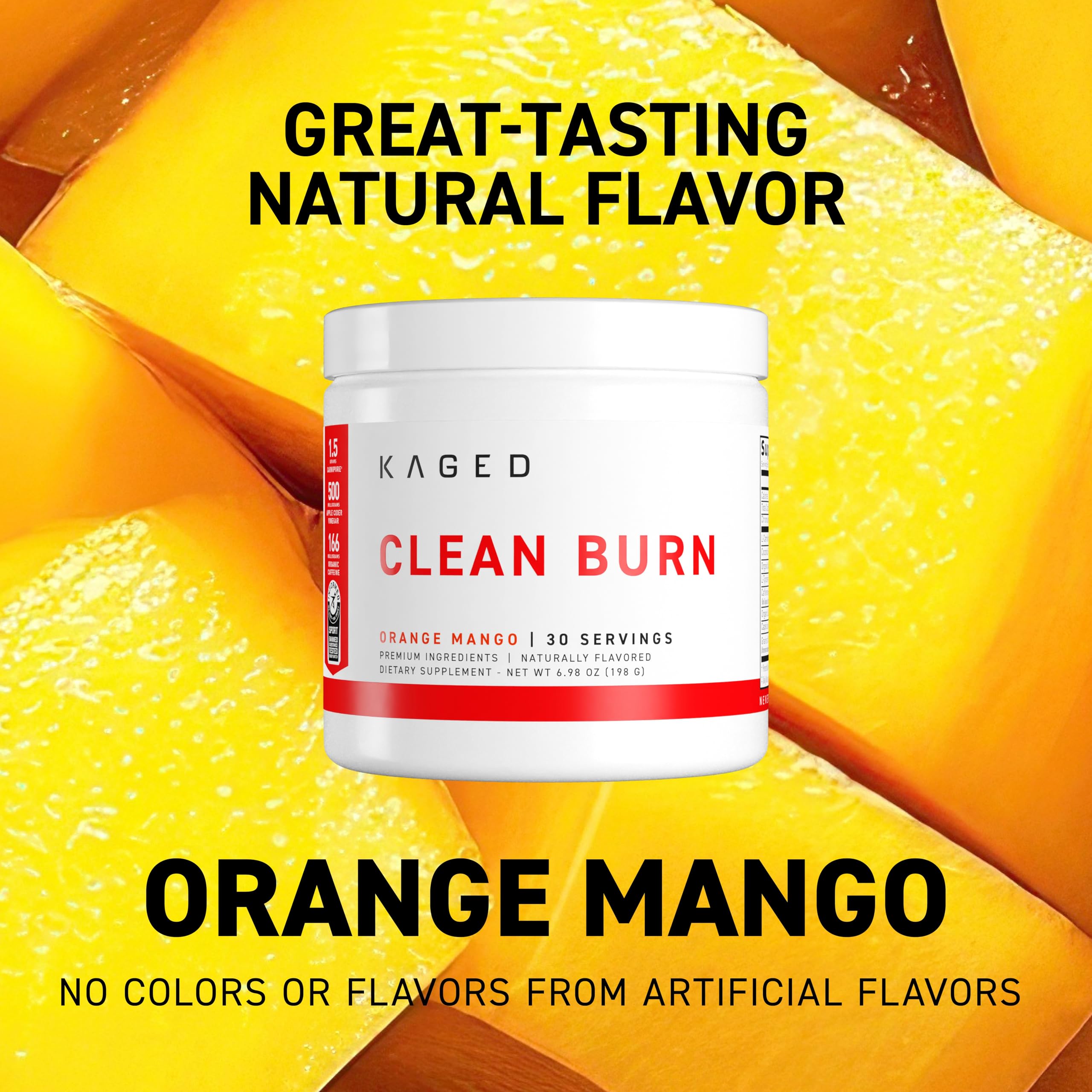 Amazon.com: Kaged Clean Burn | Weight Loss Powder | CaloriBurn GP, L  Carnitine, Coconut Water | Boost Metabolism, Energy, Focus