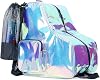 Fydelity- Retro Cute Roller Skate Bag for Women, Converts into Roller Skates Backpack Heavy Duty Roller Skating Bag Fits Mens Ice Skate, Boys Inline Skates, Girls Figure Skates