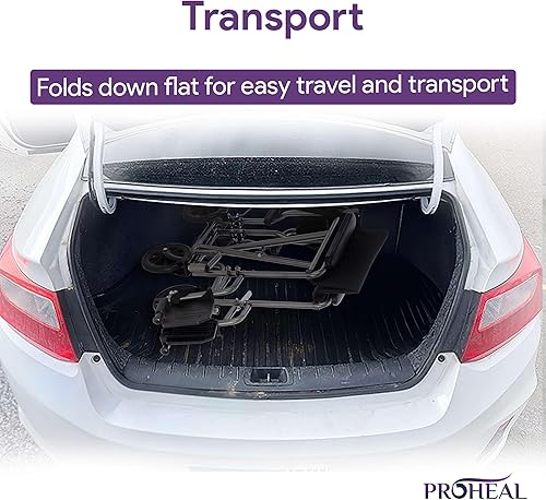 Miniatura 2 de Sillas de ruedas de transporte de 19 pulgadas para adultos, plegables y ligeras, silla de ruedas con marco de acero plateado con asientos de nailon,