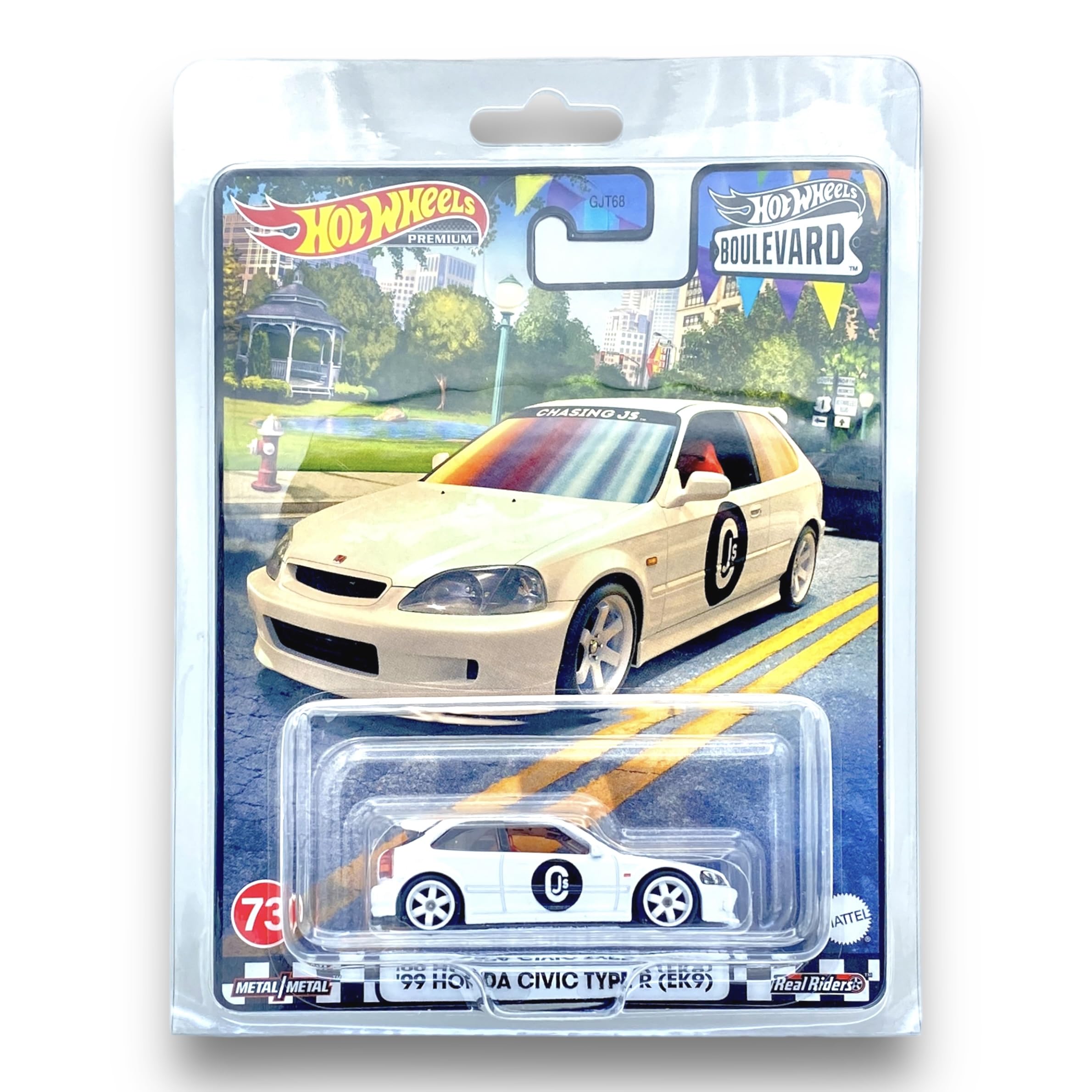 ホットウィール　HONDA CIVIC TYPE R EK9 Hot Wheels - Boulevard #73 - '99 Honda Civic Type R (EK9) - (White