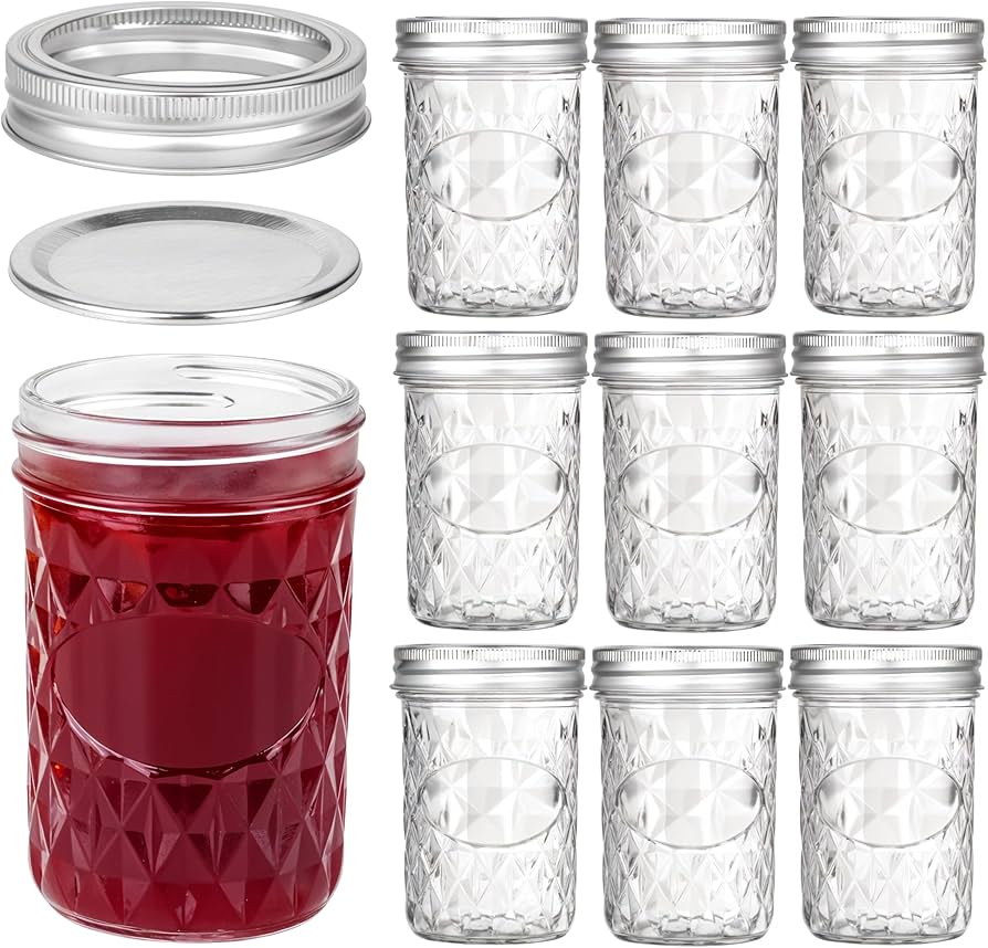 Barattoli In Vetro Ermetici Da 250ml - Set Da 6 Per Conserva, Marmellate E Decorazione - Foto 6