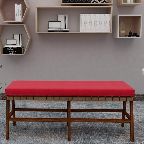 Miniatura 2 de ROFIELTY Cojín de banco de 47 pulgadas, cojines de banco duraderos para muebles de interior, cojines de asiento antideslizantes para ventana de