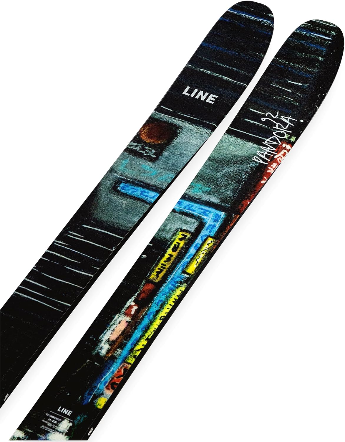 LINE Pandora 92 Men's All-Mountain Skis | Freeride, Aspen Core, On-Piste Rocker, Sintered Base, Advanced