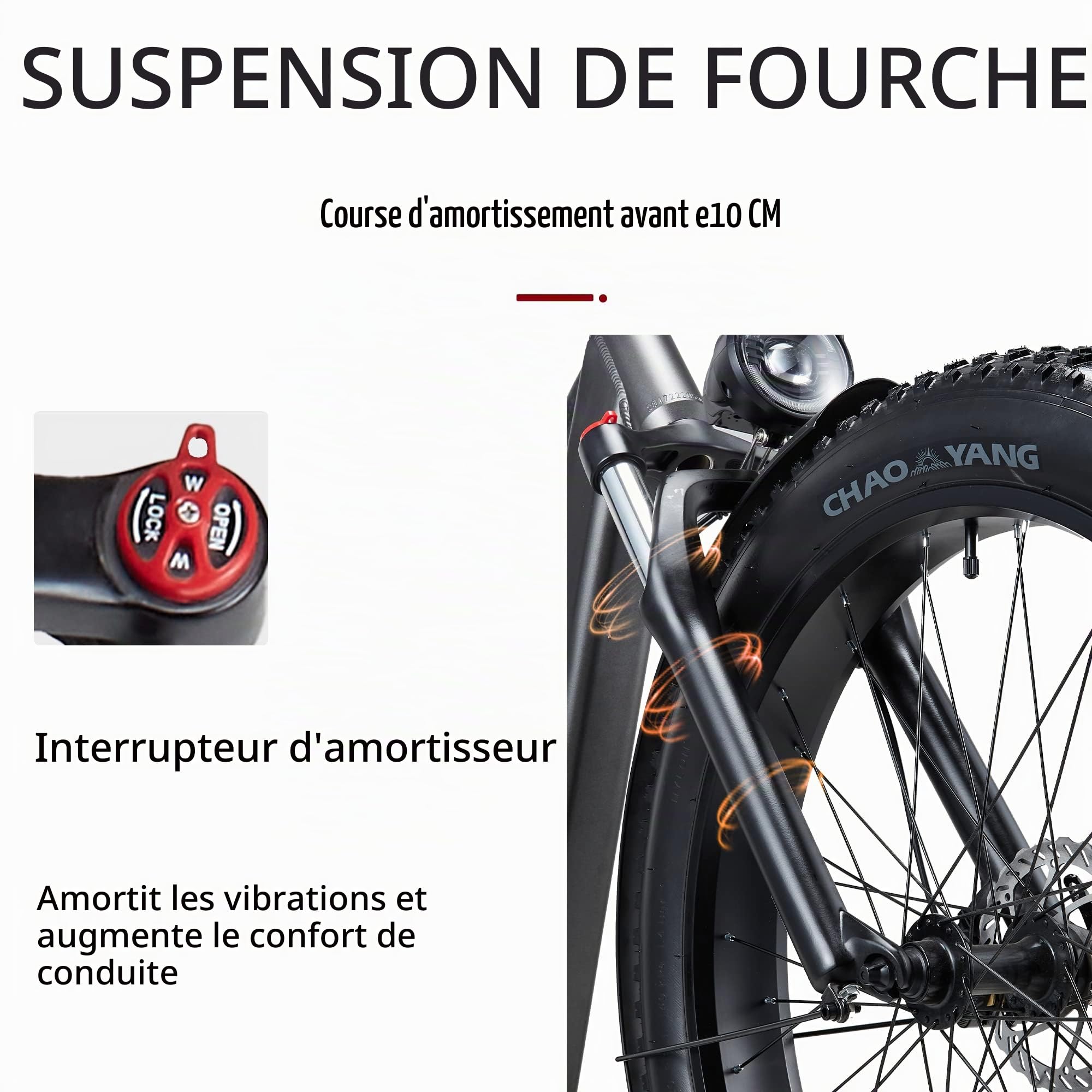 Vélo électrique 26 Pouces VTT Électrique,Vélos électriques pour Adultes Hommes Femmes avec Batterie 48V20AH,7 Vitesses,Double Frein à Disque,Porte-Bagages arrière