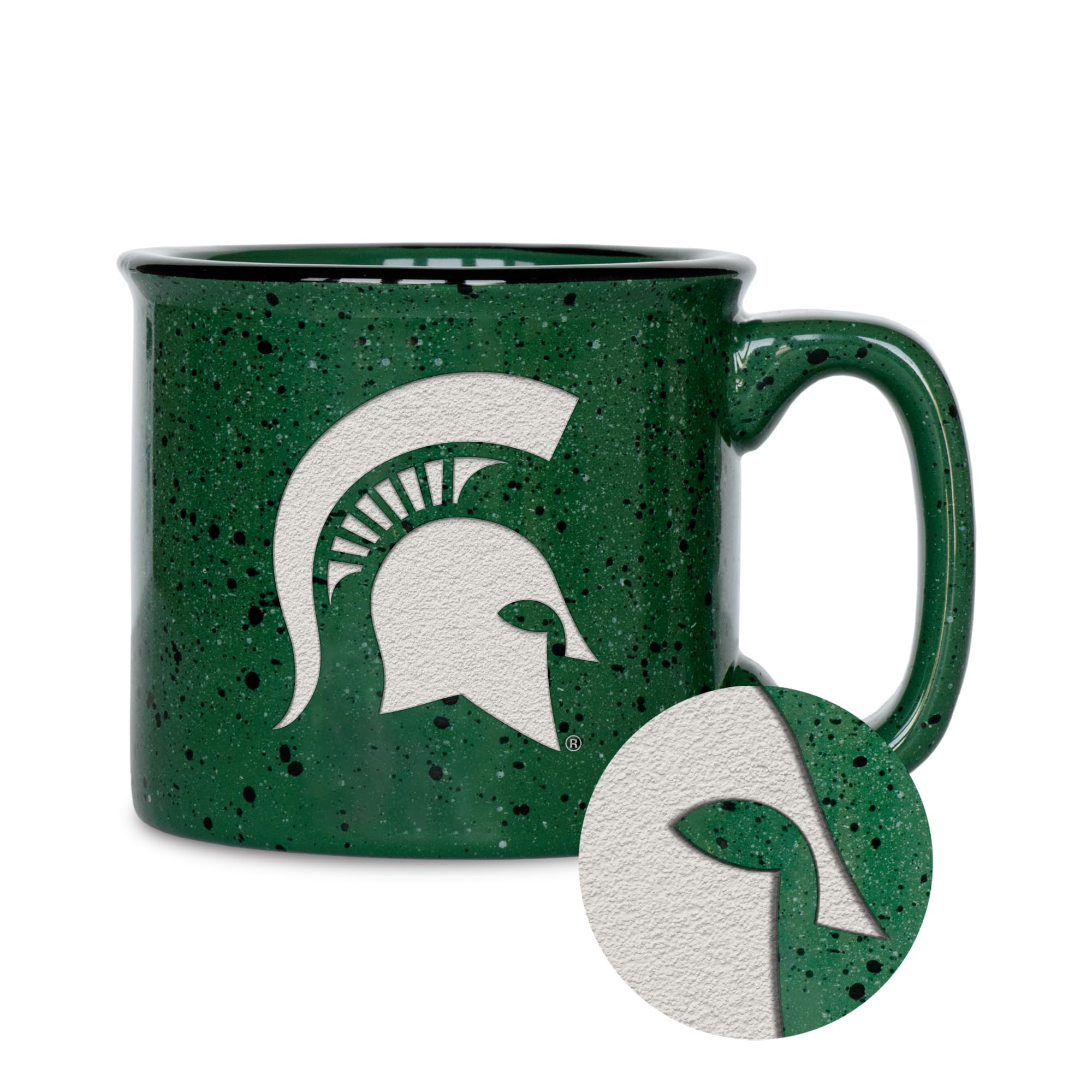 Rico Industries NCAA Speckle 12oz Laser Engraved Campfire Mug