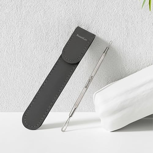 Miniatura 8 de Herramienta de eliminación de puntos negros, herramienta extractor de acné 2 en 1, removedor de puntos negros y puntos blancos de acero inoxidable