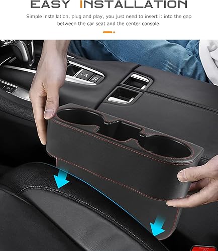 Miniatura 6 de Portavasos para automóvil, accesorios de automóvil, portavasos de automóvil, relleno de huecos para asiento de automóvil con soporte para tazas,