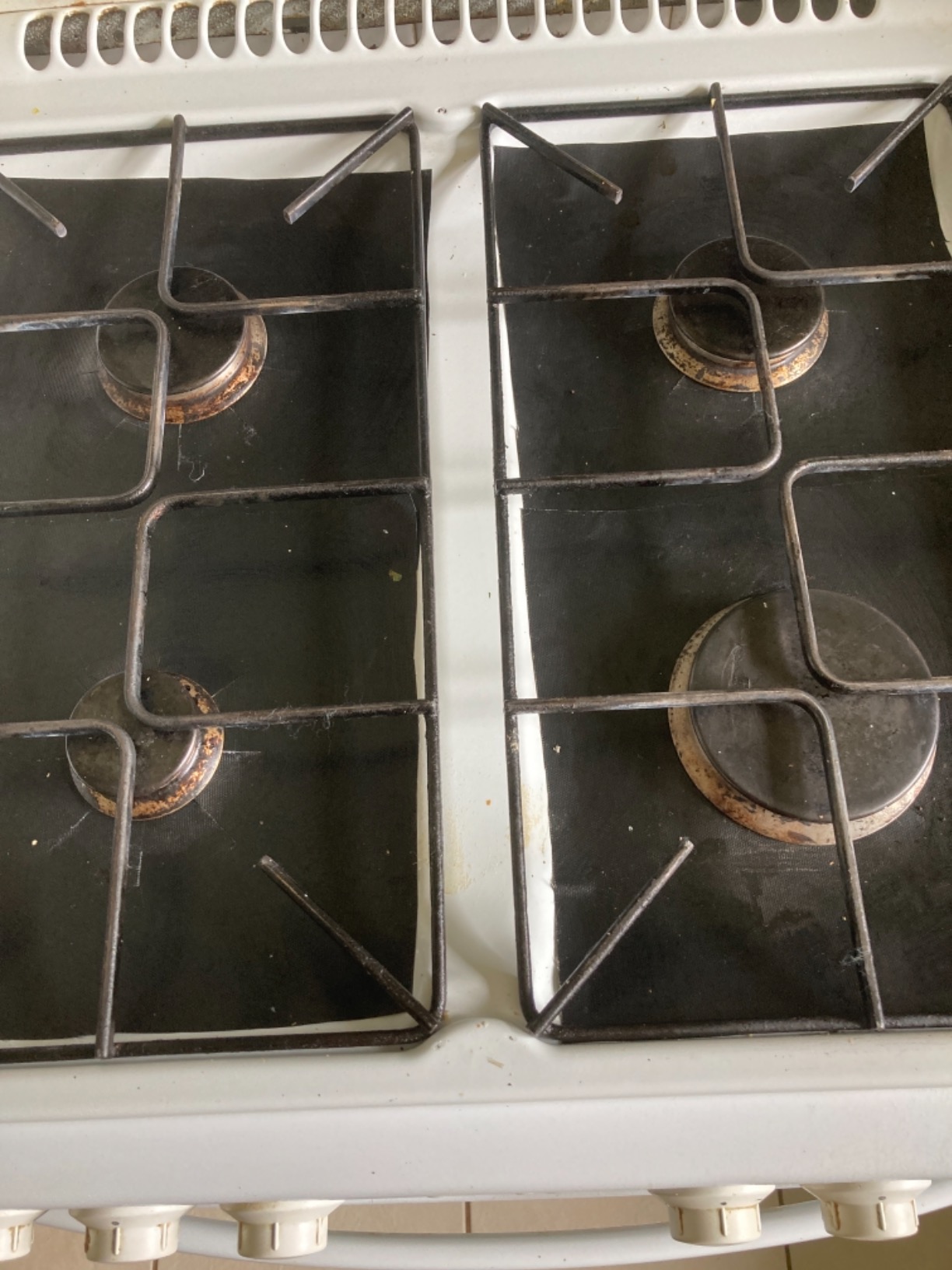 Reusable Gas Hob Protector Teflon Sheet Pack of 4, Hob Stovetop Burner