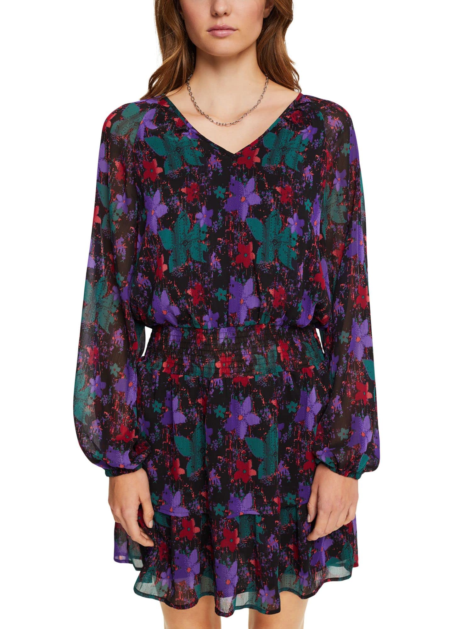 ESPRIT Women's 112cc1e308 Dress, 373/Teal Green 4, M