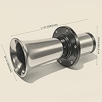 Vista 2 de HornBlasters Bocina de Oogah cromada - Sonido de coche Old Time - Sustituye o agrega a la bocina de stock