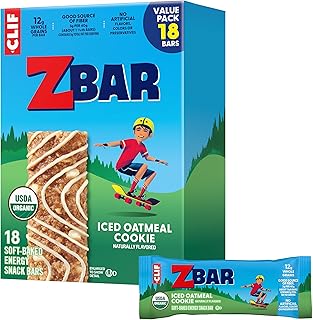 CLIF KID ZBAR - Organic Granola Bars - Iced Oatmeal Cookie - Non-GMO - Organic -Lunch Box Snacks (1.27 Ounce Energy Bars, ...