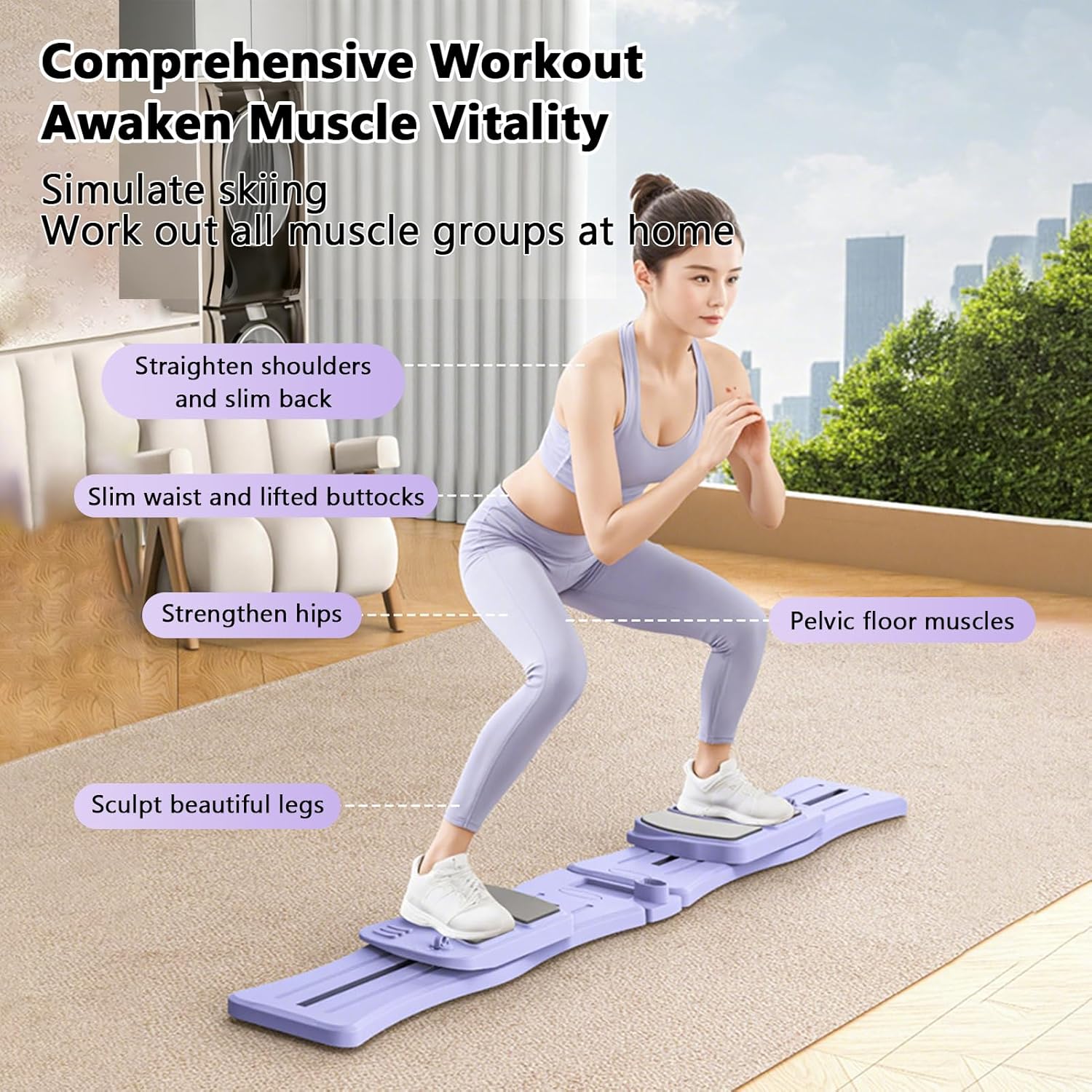 , Multifunctional Core Training Kit with 15 Workout Modes, Dual Person Use, Foldable Portable Design for Home Gym Fitness