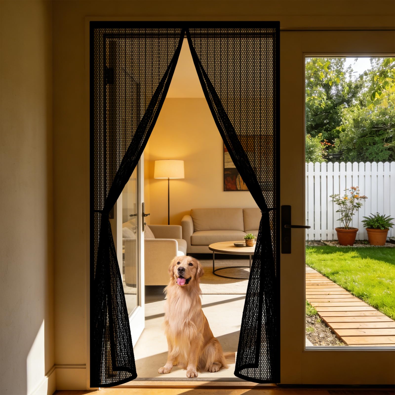 Moustiquaire de porte automatique pour garder l'air frais à l'intérieur